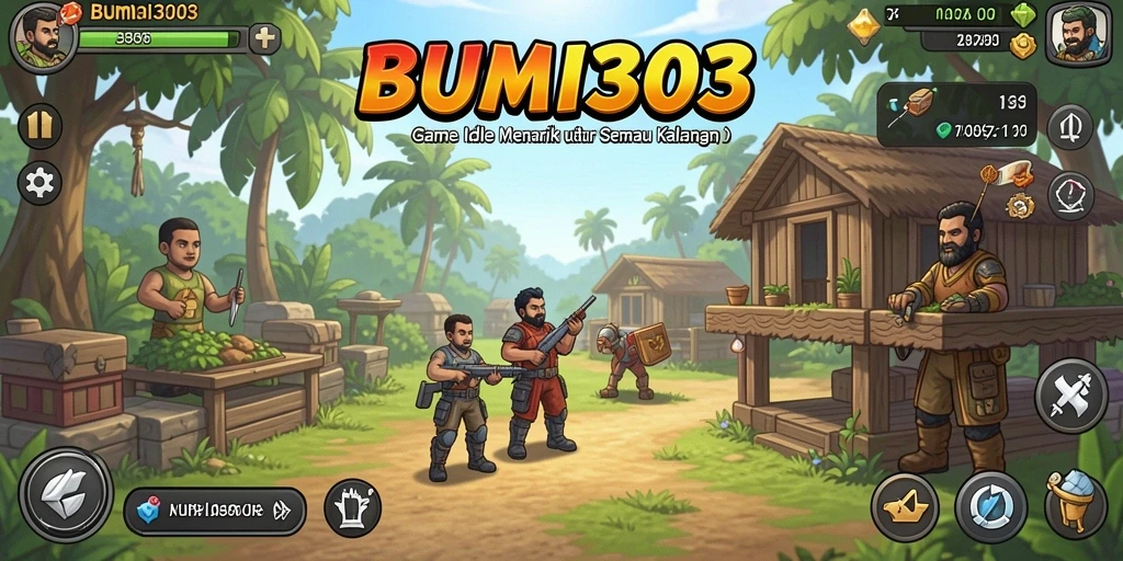 Tampilan menarik gameplay BUMI303 dengan elemen idle yang memikat.