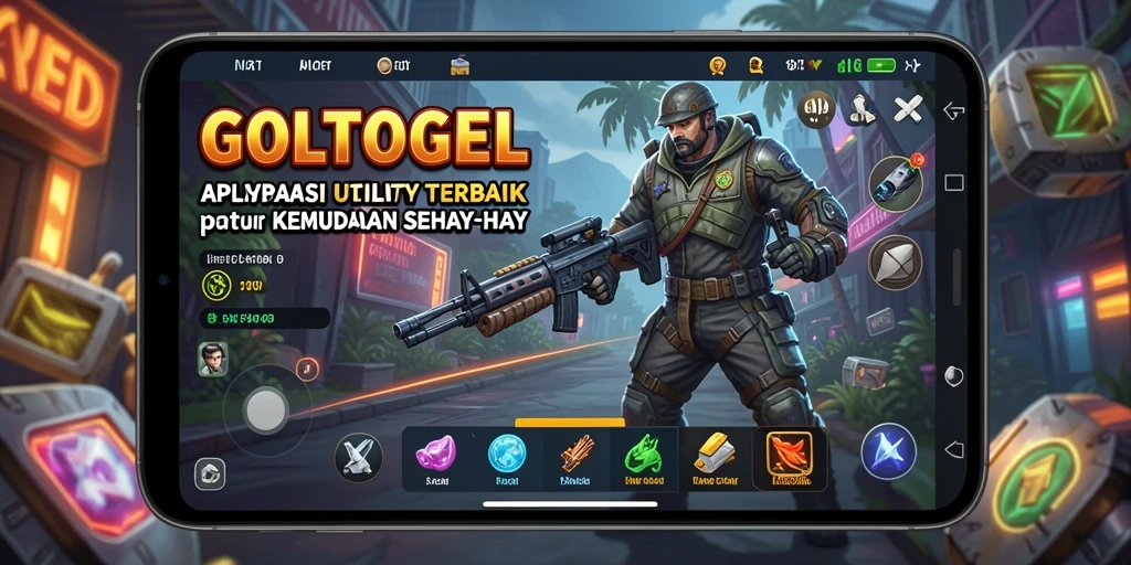 Tampilan antarmuka GOLTOGEL yang bersih dan intuitif.