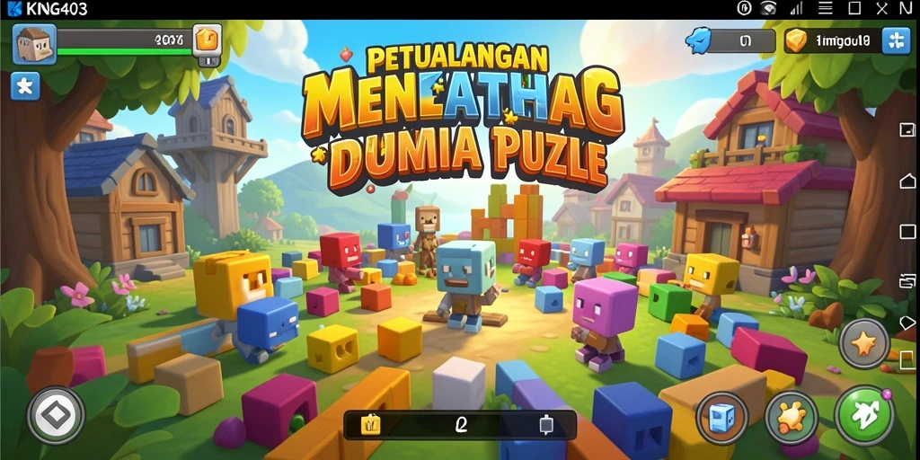 Screenshot KING403 menampilkan gameplay Puzzle yang seru dan menantang.