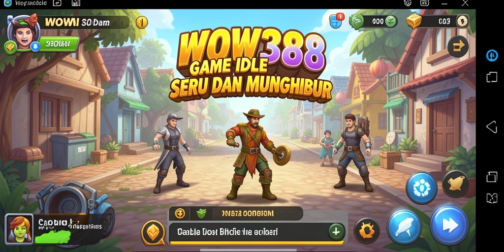 Screenshot dari gameplay utama WOW388 menampilkan aksi seru dalam game Idle.